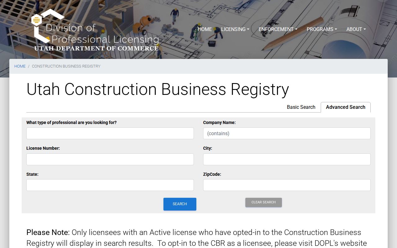 Cedar City people directories construction business registry