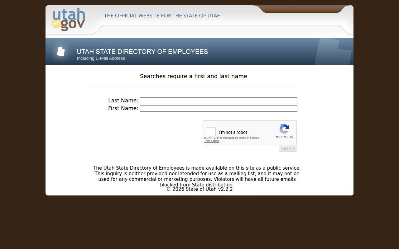 Cedar City people directories Utah employee search